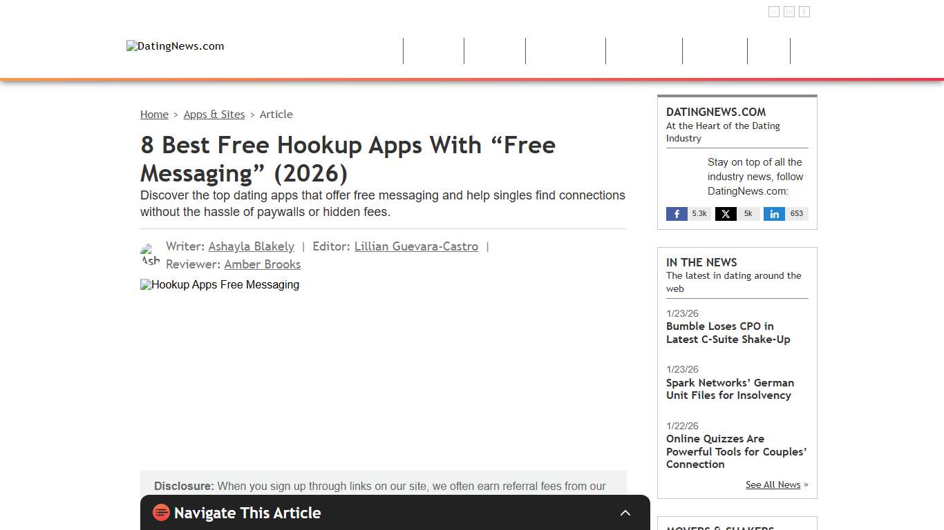 8 Best Free Hookup Apps With “Free Messaging” (2026)